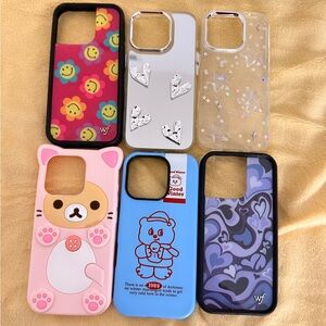 6x cute iPhone 16 pro cases